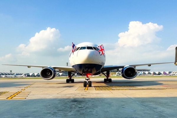 British Airways Resumes Flights to Bangkok from Gatwick