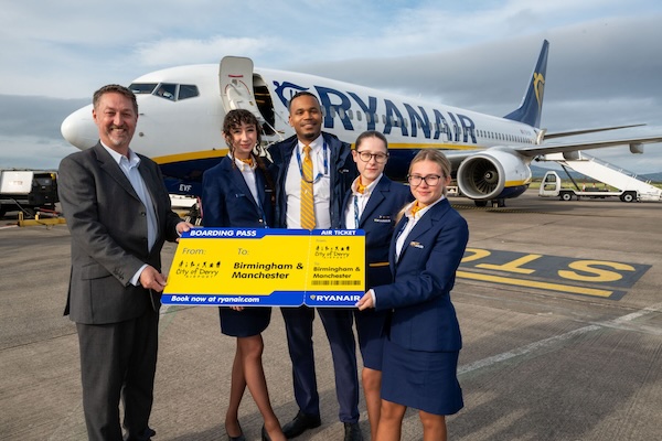 Ryanair Expands Winter Flight Schedule from City of Derry Airport