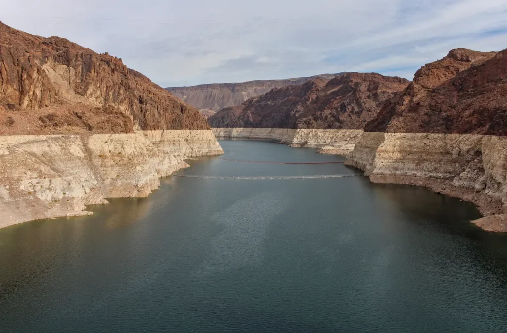 Lake Mead Water Levels Near Historic Low as Submerged Hazards Resurface Lake Mead water levels